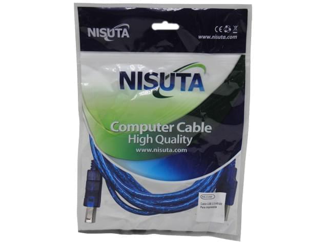 CABLE PARA IMPRESORAS REFORZADO X1.8 MTS NS-CUSB2 NISUTA