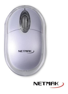 MOUSE LUMINOSO USB SILVER NM-M01S NETMAK