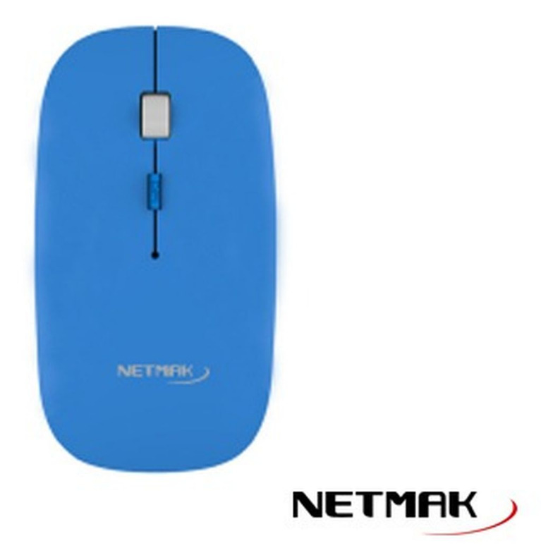 MOUSE INALAMBRICO CELESTE NM-W40B NETMAK