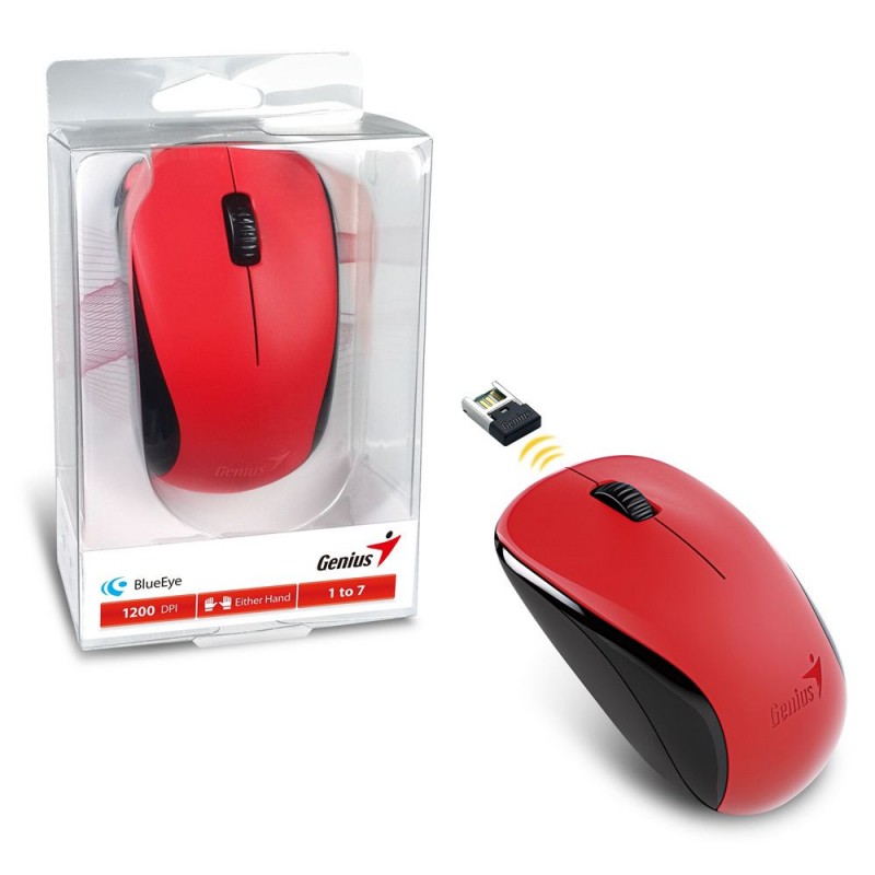 MOUSE INALAMBRICO NX-7000 GENIUS ROJO