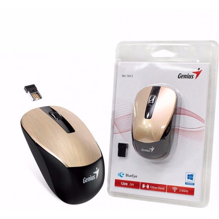 MOUSE INALAMBRICO NX-7015 GENIUS DORADO