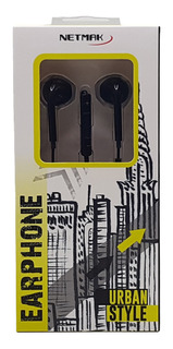 AURICULAR IN-EAR NEGRO NM-UR70 NETMAK