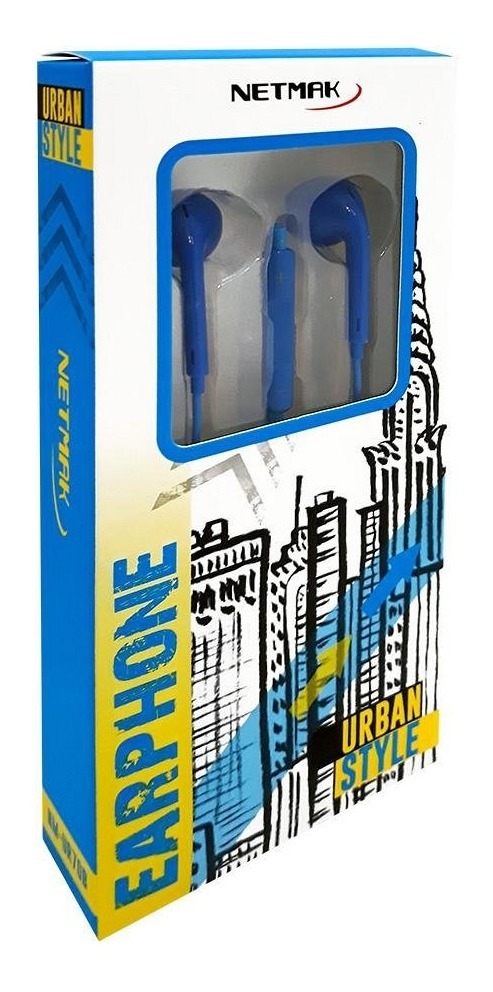 AURICULAR IN-EAR BLUE NM-UR70B NETMAK